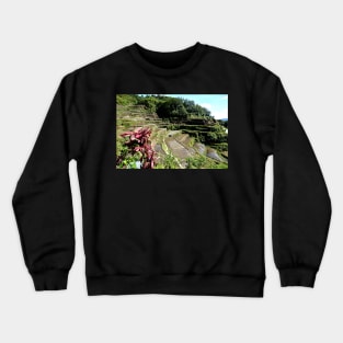 Rizières en terrasses Banaue, Philippines Crewneck Sweatshirt